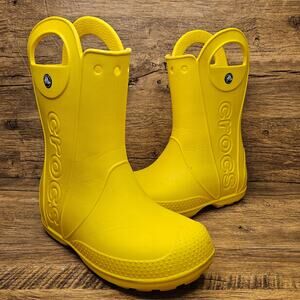 CROCS | Shoes | Crocs Freesail Shorty Rain Boot Yellow Waterproof